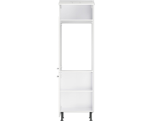 Armoire haute de cuisine blanche avec compartiments et portes d''armoire