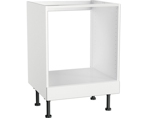 Küchenunterschrank mit schwarzen Füßen