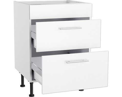 Meuble bas de cuisine avec deux tiroirs