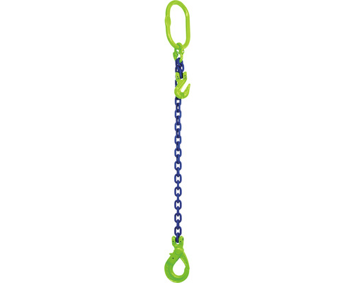Mamutec Anschlagkette Kettengehänge 1-Strang 8 mm GK10 mit Sicherheitslasthaken und Verkürzer 6 m Mamutec Anschlagkette Kettengehänge 1-Strang 8 mm GK10 mit Sicherheitslasthaken und Verkürzer 6 m
