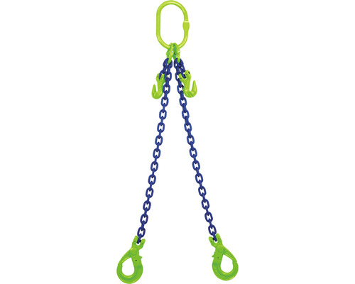 Mamutec Anschlagkette Kettengehänge 2-Strang 6 mm GK10 mit Sicherheitslasthaken und Verkürzer 6 m Mamutec Anschlagkette Kettengehänge 2-Strang 6 mm GK10 mit Sicherheitslasthaken und Verkürzer 6 m