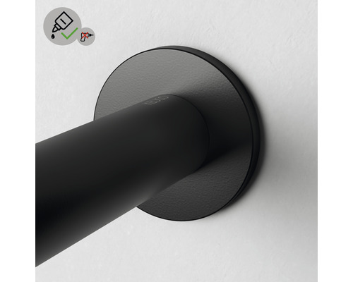 Porte-serviettes mural avec fixation adhésive