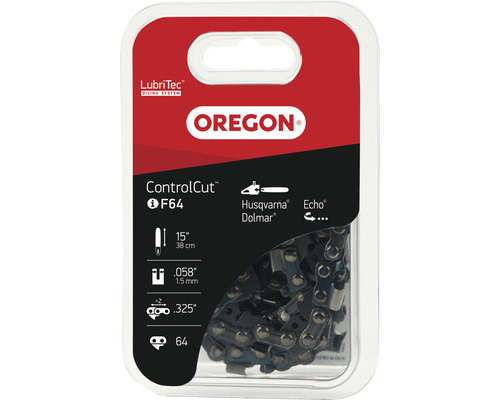 Chaîne de tronçonneuse OREGON Q21BP064E, 325" | 1,5 mm | 64 TG | HM | 38 cm Chaîne de tronçonneuse Oregon ControlCut, 38 cm, 64 maillons