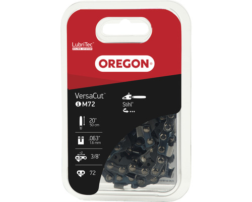 Chaîne de tronçonneuse OREGON Q75DP072E, 3/8" | 1,6 mm | 72 TG | HM | 50 cm Chaîne de tronçonneuse Oregon VersaCut M72, 50 cm