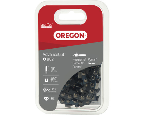 Chaîne de tronçonneuse OREGON Q91VG062E, 3/8" | 1,3 mm | 62 TG | HM | 45 cm