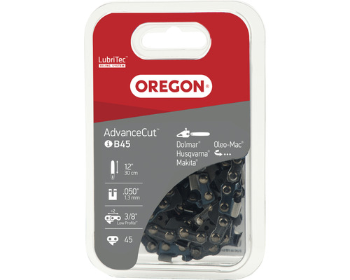 Chaîne de tronçonneuse OREGON Q91VG045E, 3/8" | 1,3 mm | 45 TG | HM | 30 cm Chaîne de tronçonneuse Oregon AdvanceCut, longueur 30 cm