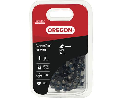 Chaîne de tronçonneuse OREGON Q75DP066E, 3/8" | 1,66 mm | 66 TG | HM | 45 cm Chaîne de tronçonneuse Oregon VersaCut M66, longueur 45 cm