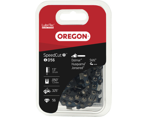 Chaîne de tronçonneuse OREGON Q95TXL056E, 325" | 1,3 mm | 56 TG | HM | 33 cm Chaîne de tronçonneuse Oregon SpeedCut D56, 33 cm