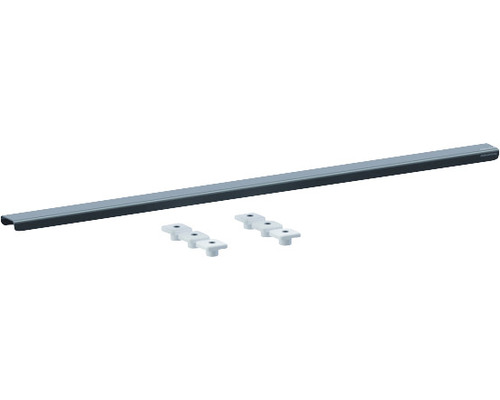 Recouvrement swissporBOARD Doccia Linea Standard acier inoxydable mat 800 mm Profilé métallique avec matériel de fixation pour montage