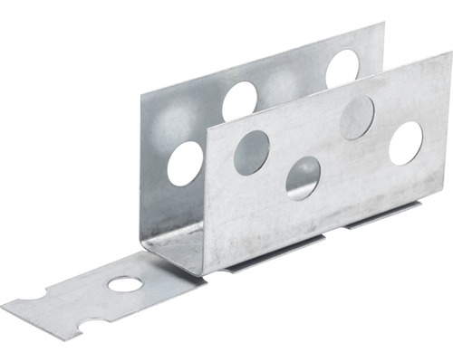 swissporBOARD Steckverbinder 20 mm Pack = 2 Stk. Metall U-Profil mit Löchern