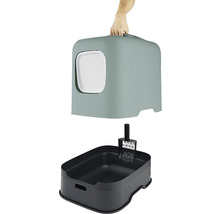 Katzentoilette mit Schaufel und Deckel