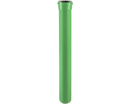 KG2000 SN16 Rohr DN125 L 1000 mm Grünes KG-Rohr mit Muffe für Abwasserleitungen