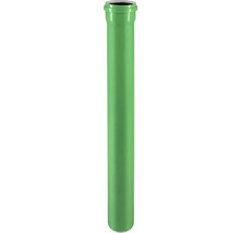 Grünes KG-Rohr aus Kunststoff