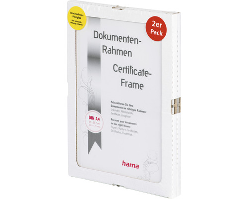 Rahmenloser Bilderhalter Plexiglas 2er-Set 21x29,7 cm (DINA4)