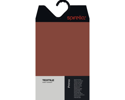 Spirella Primo rideau de douche, textile, hydrofuge