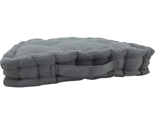 Coussin de siège gris avec poignée