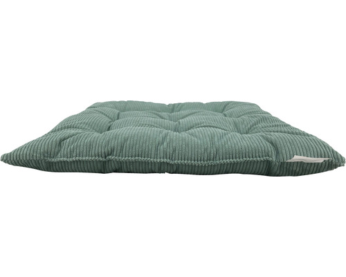 Coussin d''assise carré en velours côtelé