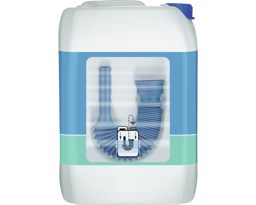 Bidon de déboucheur avec représentation d''un siphon