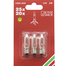 Ampoules de remplacement Konstsmide, 12 volts, 3 watts, 25 pièces ou 20 pièces