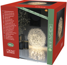 Verpackung einer LED Dekokugel, 30 cm Durchmesser, mit 160 Leuchtdioden