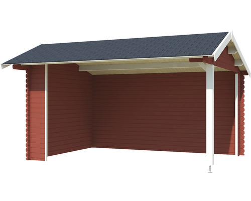 Abri en bois avec toit