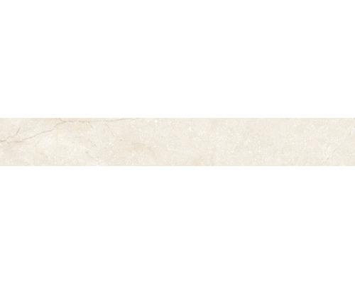 Plinthe de carrelage Wells ivory mat 9x60 cm