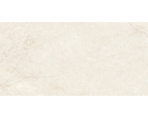Carrelage sol et mur en grès cérame fin Wells ivory poli 30x60x0.95 cm