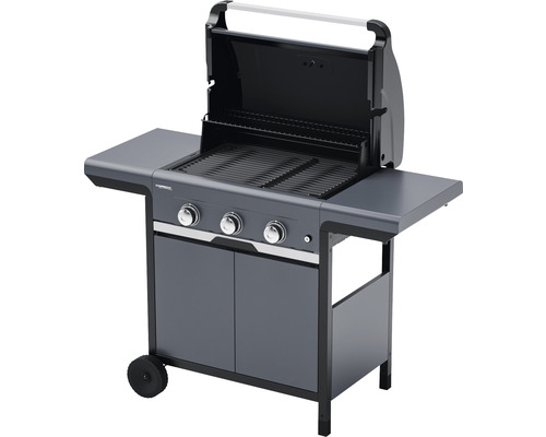 Gasgrill mit Grillrost, Ablageflächen und Unterschrank