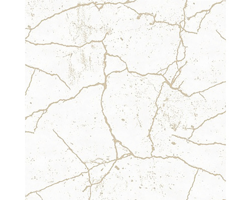 Papier peint intissé 104869 marbre blanc doré Papier peint avec texture de marbre