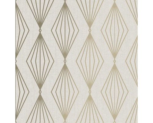 Papier peint intissé 111309 Jewel Marquise géométrique beige