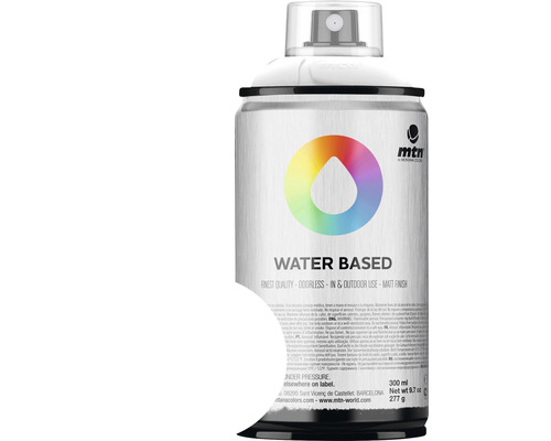 MTN Montana Water Based peinture aérosol RV-9010 Titanium White 300 ml