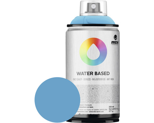 MTN Montana Water Based peinture aérosol RV-217 Cerulean Blue 300 ml