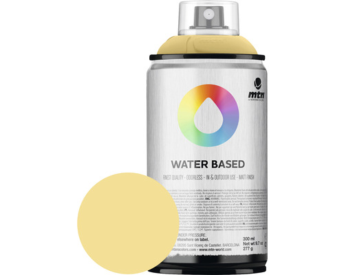 MTN Montana Water Based peinture aérosol RV-135 Naples Yellow 300 ml