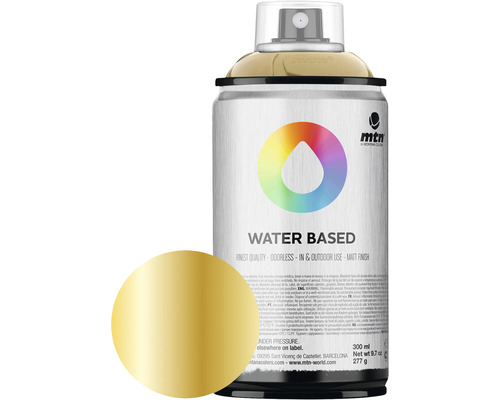 MTN Montana Water Based peinture aérosol RV-127 Frame Gold 300 ml
