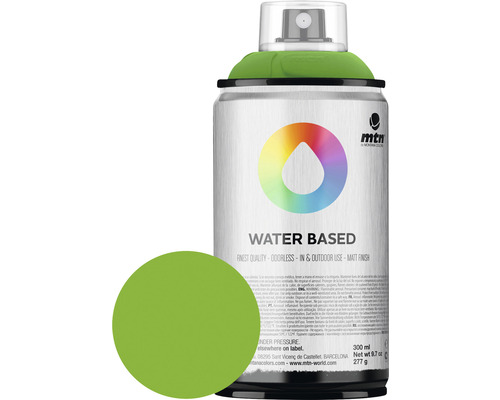 MTN Montana Water Based peinture aérosol RV-6018 Brilliant Green 300 ml