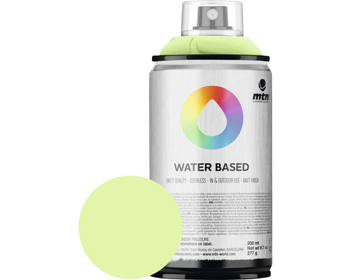 Peinture aérosol MTN Montana Water Based RV-124 Phthalo Green Light 300 ml