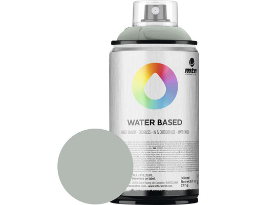 MTN Montana Water Based peinture aérosol RV-7040 Neutral Grey 300 ml