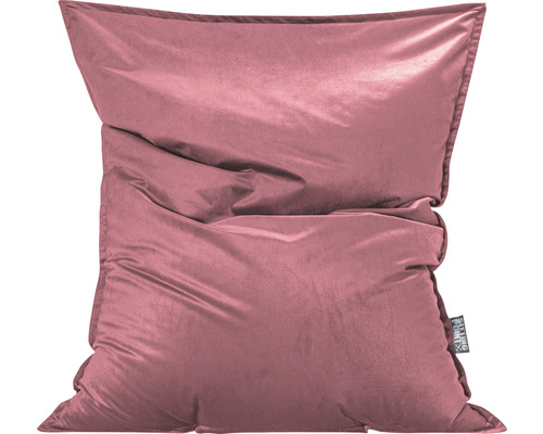 Pouf coussin Sitting Point Bigbag Marla env. 380 litres vieux rose 170x130x20 cm Coussin de sol carré en velours