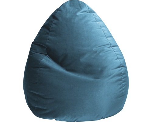 Pouf coussin Sitting Point Beanbag Marla XXL env. 300 litres pétrole 80x130 cm Pouf bleu