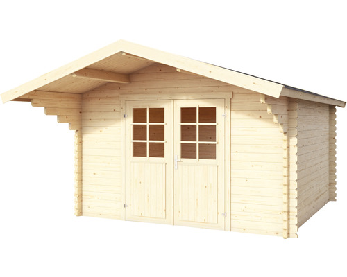 Abri de jardin en bois avec porte double