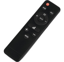 Télécommande noire avec diverses touches pour commander des appareils
