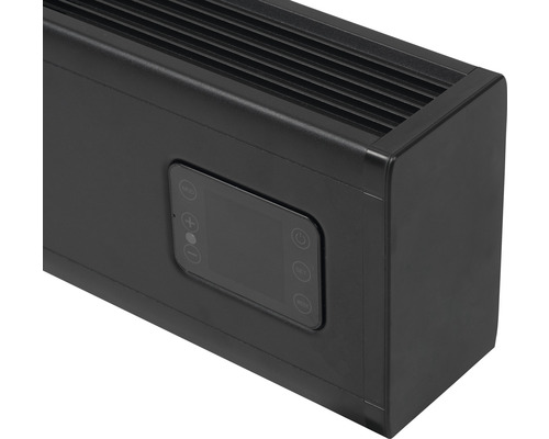 Vue détaillée d''un appareil de chauffage avec panneau de commande