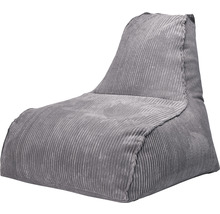 Grauer Sessel-Sitzsack aus Cord