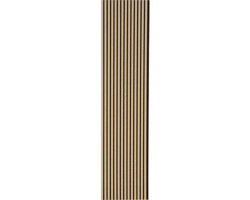 Panneau en bois avec structure à lattes pour revêtement mural et de plafond