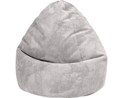 Pouf coussin Sitting Point Beanbag Shara XXL env. 300 litres gris 80x130 cm