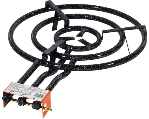 Paella-Brenner mit drei Ringen und Gasanschluss