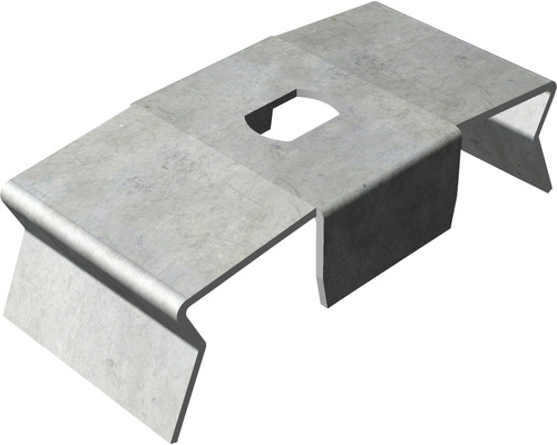 Collier de fixation en métal avec découpe