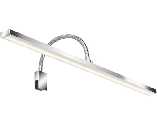 Bad LED Spiegelleuchte IP44 9W 600 lm 2700/4000 K warmweiss/neutralweiss Cool&Cosy chrom/weiss HxBxT 174x118x202 mm