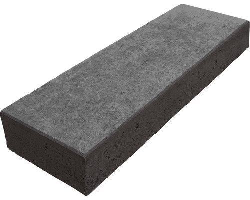 Marche-bloc en béton anthracite 125x35x15 cm Pavé rectangulaire en béton