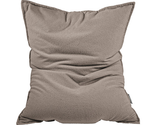 Pouf coussin Sitting Point Bigbag Woolly env. 300 litres taupe marron 155x125x20 cm